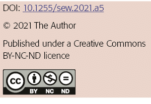 DOI: 10 1255 sew 2021 a5   2021 The Author Published under a Creative Commons BY-NC-ND licence  
