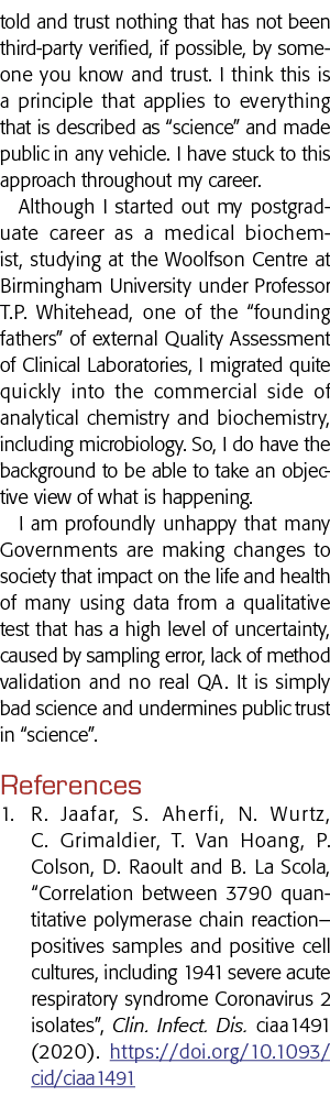 told and trust nothing that has not been third-party verified, if possible, by someone you know and trust  I think th   