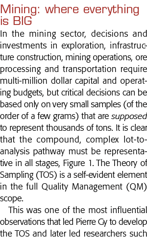 Mining: where everything is BIG In the mining sector, decisions and investments in exploration, infrastructure constr   