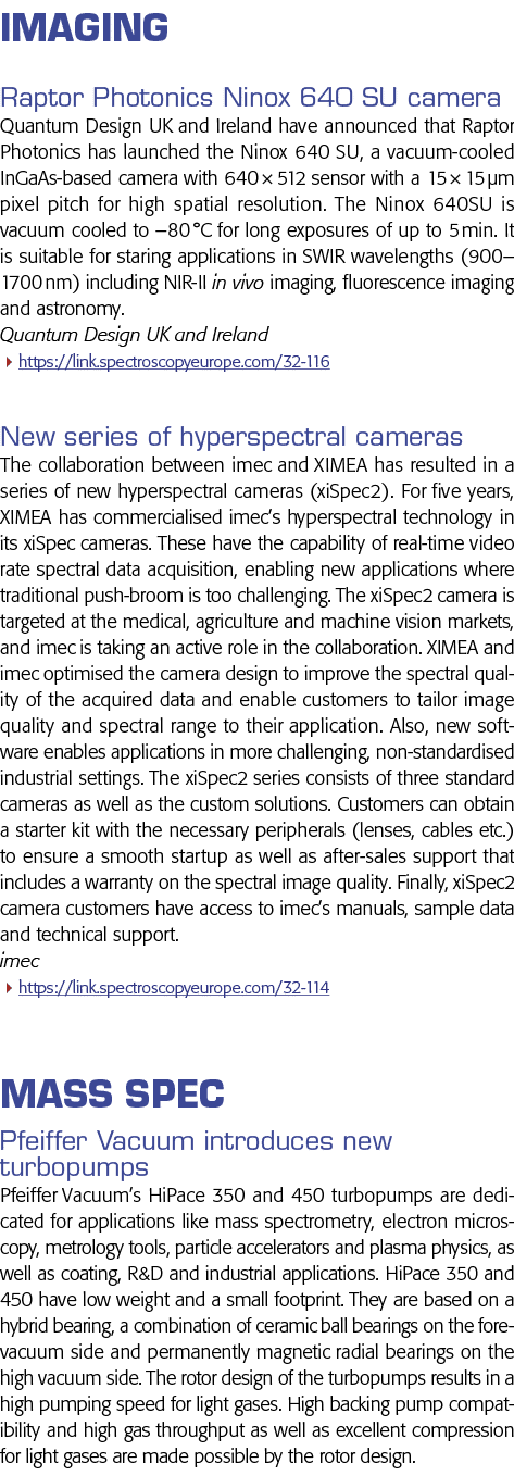 Imaging Raptor Photonics Ninox 640 SU camera Quantum Design UK and Ireland have announced that Raptor Photonics has l   