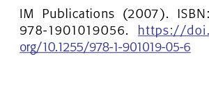 IM Publications (2007)  ISBN: 978-1901019056  https:  doi org 10 1255 978-1-901019-05-6 