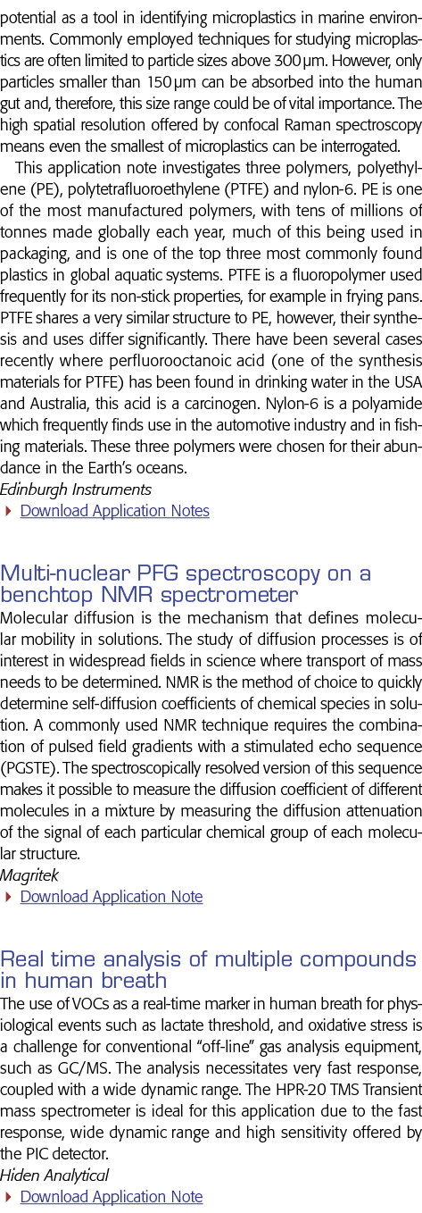 potential as a tool in identifying microplastics in marine environments  Commonly employed techniques for studying mi   