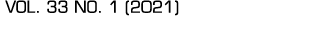  VOL  33 NO  1 (2021)