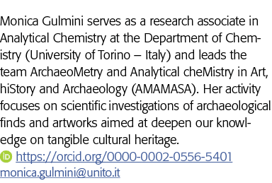 Monica Gulmini serves as a research associate in Analytical Chemistry at the Department of Chemistry (University of T   
