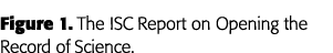Figure 1  The ISC Report on Opening the Record of Science 