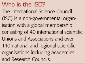 Who is the ISC  The International Science Council (ISC) is a non-governmental organisation with a global membership c   
