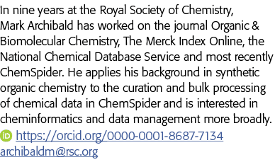 In nine years at the Royal Society of Chemistry, Mark Archibald has worked on the journal Organic & Biomolecular Chem   