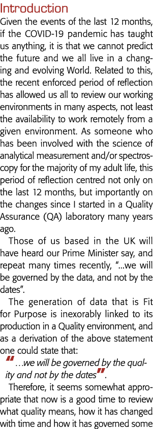 Introduction Given the events of the last 12 months, if the COVID-19 pandemic has taught us anything, it is that we c   