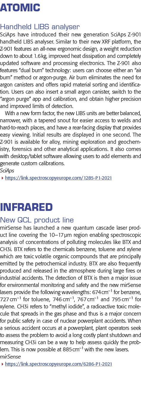 Atomic Handheld LIBS analyser SciAps have introduced their new generation SciAps Z-901 handheld LIBS analyser  Simila   
