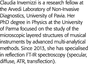 Claudia Invernizzi is a research fellow at the Arvedi Laboratory of Non-Invasive Diagnostics, University of Pavia  He   