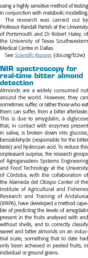 using a highly sensitive method of testing in conjunction with metabolic modelling  The research was carried out by P   