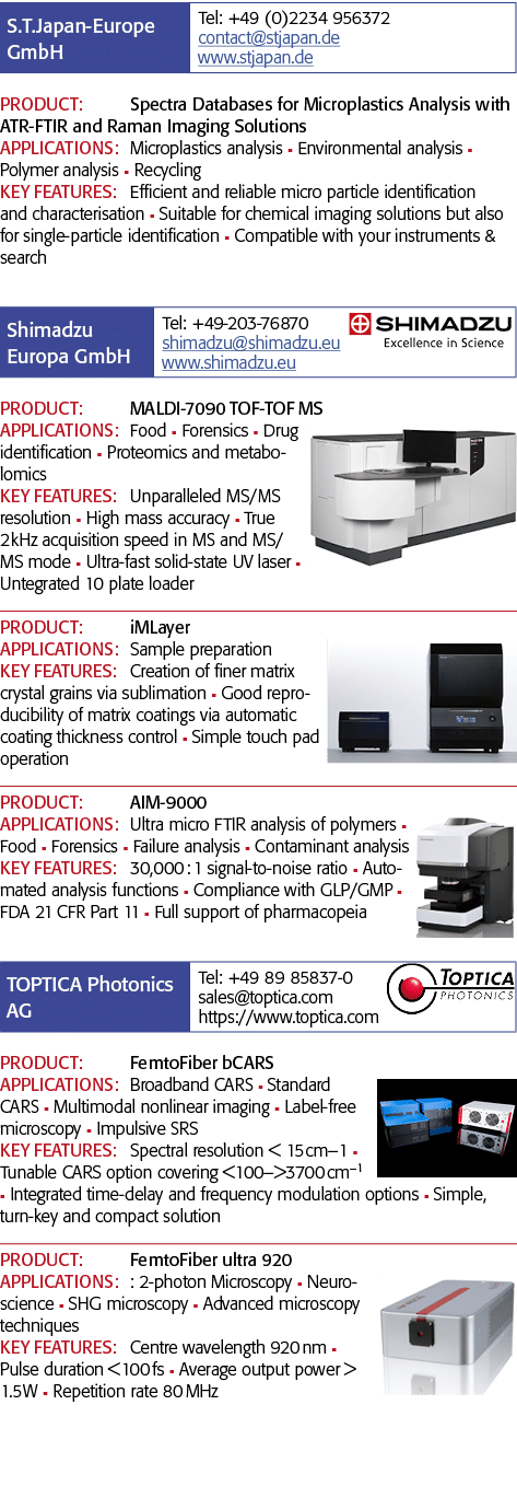   PRODUCT: Spectra Databases for Microplastics Analysis with ATR-FTIR and Raman Imaging Solutions APPLICATIONS: Micro   