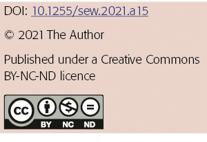 DOI: 10 1255 sew 2021 a15   2021 The Author Published under a Creative Commons BY-NC-ND licence  