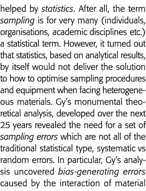 helped by statistics  After all, the term sampling is for very many (individuals, organisations, academic disciplines   