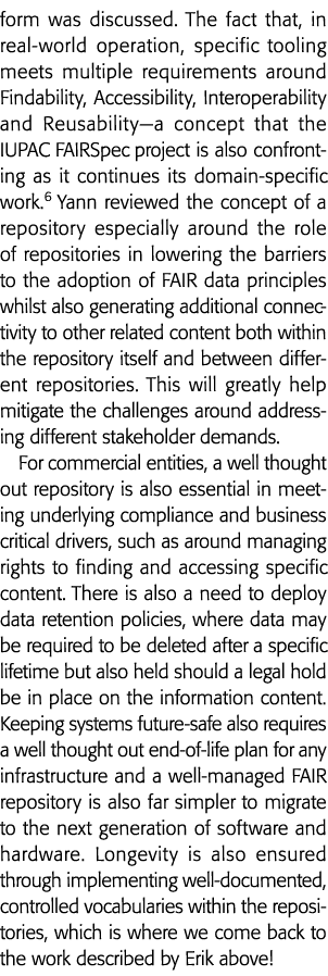 form was discussed  The fact that, in real-world operation, specific tooling meets multiple requirements around Finda   