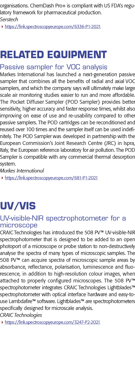 organisations  ChemDash Pro+ is compliant with US FDA s regulatory framework for pharmaceutical production  Serstech    