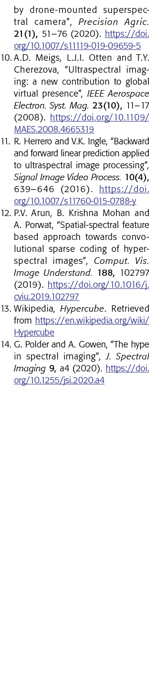 by drone-mounted superspectral camera , Precision Agric  21(1), 51 76 (2020)  https:  doi org 10 1007 s11119-019-0965   