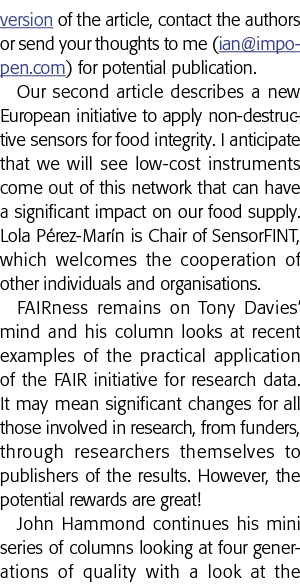 version of the article, contact the authors or send your thoughts to me (ian impopen com) for potential publication     