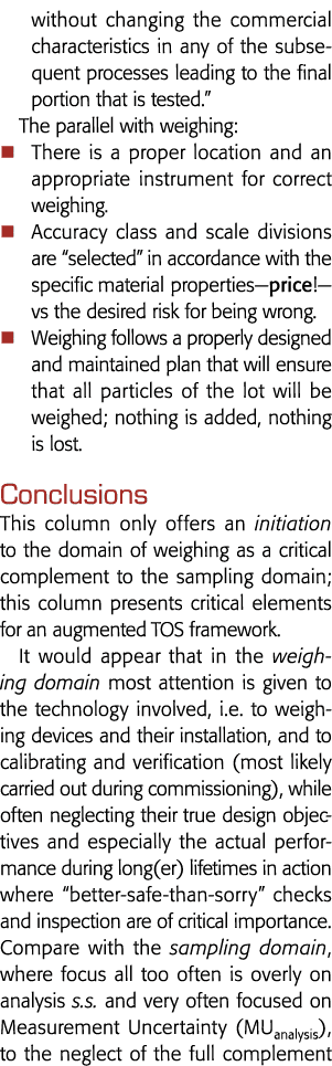 without changing the commercial characteristics in any of the subsequent processes leading to the final portion that    