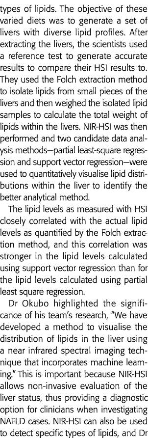 types of lipids  The objective of these varied diets was to generate a set of livers with diverse lipid profiles  Aft   