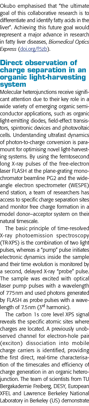 Okubo emphasised that  the ultimate goal of this collaborative research is to differentiate and identify fatty acids    