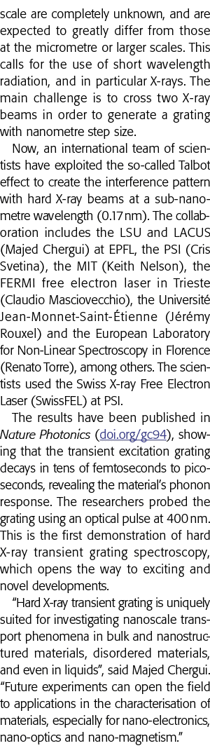 scale are completely unknown, and are expected to greatly differ from those at the micrometre or larger scales  This    