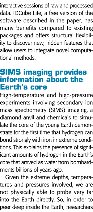 interactive sessions of raw and processed data  IDCube Lite, a free version of the software described in the paper, h   
