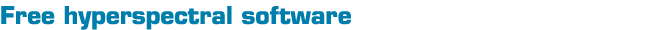 Free hyperspectral software 