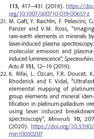 113, 417 431 (2019)  https:  doi org 10 1007 s00710-019-00657-z 21  M  Gaft, Y  Raichlin, F  Pelascini, G  Panzer and   