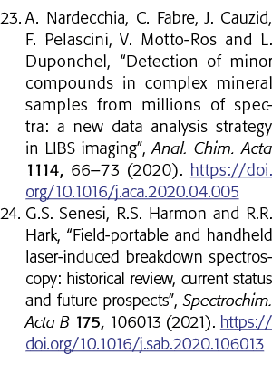 23  A  Nardecchia, C  Fabre, J  Cauzid, F  Pelascini, V  Motto-Ros and L  Duponchel,  Detection of minor compounds in   