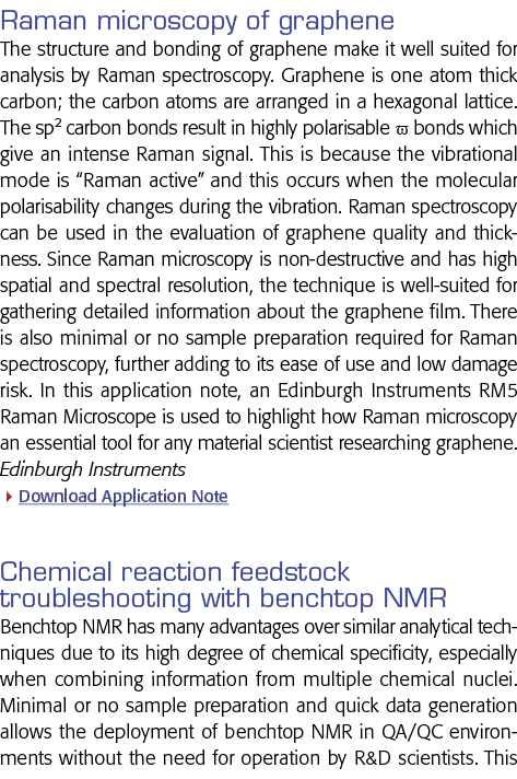 Raman microscopy of graphene The structure and bonding of graphene make it well suited for analysis by Raman spectros   