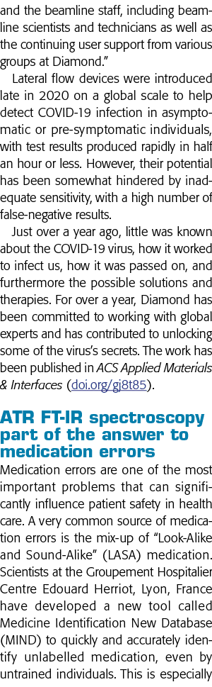 and the beamline staff, including beamline scientists and technicians as well as the continuing user support from var   