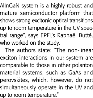 AlInGaN system is a highly robust and mature semiconductor platform that shows strong excitonic optical transitions u   