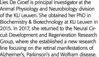 Lies De Groef is principal investigator at the Animal Physiology and Neurobiology division of the KU Leuven  She obta   