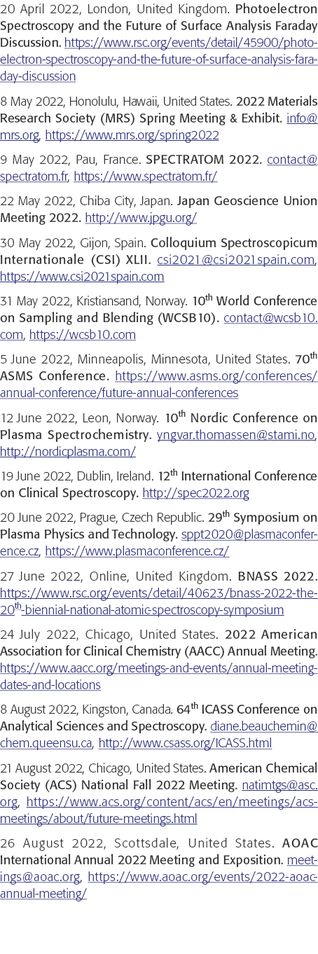 20 April 2022, London, United Kingdom  Photoelectron Spectroscopy and the Future of Surface Analysis Faraday Discussi   