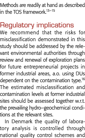 Methods are readily at hand as described in the TOS framework 13 15 Regulatory implications We recommend that the ris   