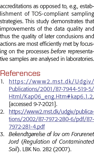 accreditations as opposed to, e g , establishment of TOS-compliant sampling strategies  This study demonstrates that    