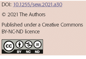 DOI: 10 1255 sew 2021 a30   2021 The Authors Published under a Creative Commons BY-NC-ND licence  
