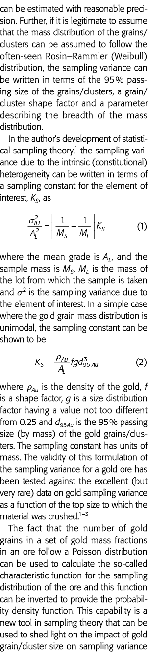 can be estimated with reasonable precision  Further, if it is legitimate to assume that the mass distribution of the    