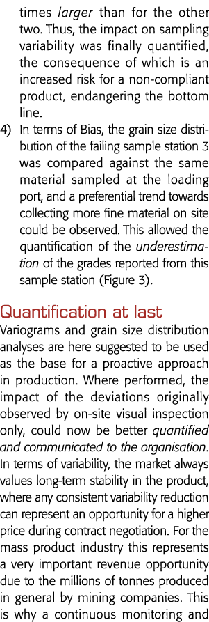 times larger than for the other two  Thus, the impact on sampling variability was finally quantified, the consequence   