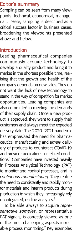 Editor s summary Sampling can be seen from many viewpoints: technical, economical, managerial  Here, sampling is desc   