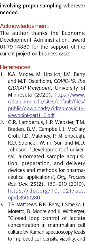 involving proper sampling wherever needed  Acknowledgement The author thanks the Economic Development Administration,   