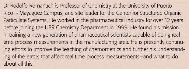 Dr Rodolfo Romañach is Professor of Chemistry at the University of Puerto Rico   Mayagüez Campus, and site leader for   