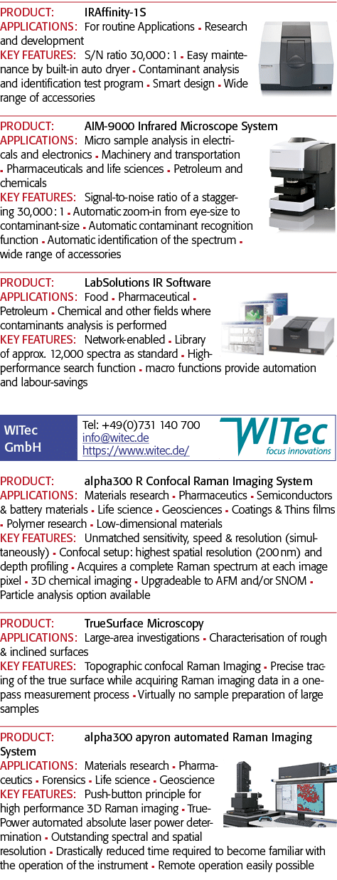PRODUCT: IRAffinity-1S APPLICATIONS: For routine Applications n Research and development KEY FEATURES: S N ratio 30,0   