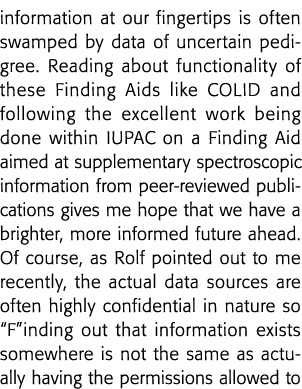 information at our fingertips is often swamped by data of uncertain pedigree  Reading about functionality of these Fi   