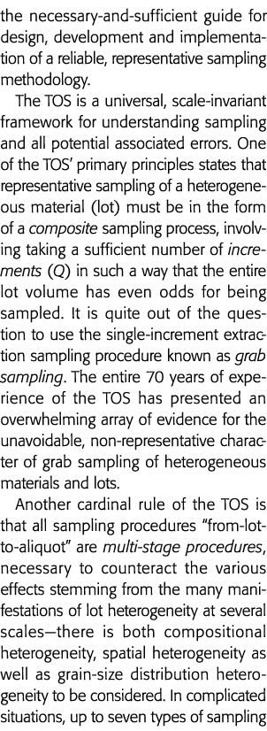 the necessary-and-sufficient guide for design, development and implementation of a reliable, representative sampling    
