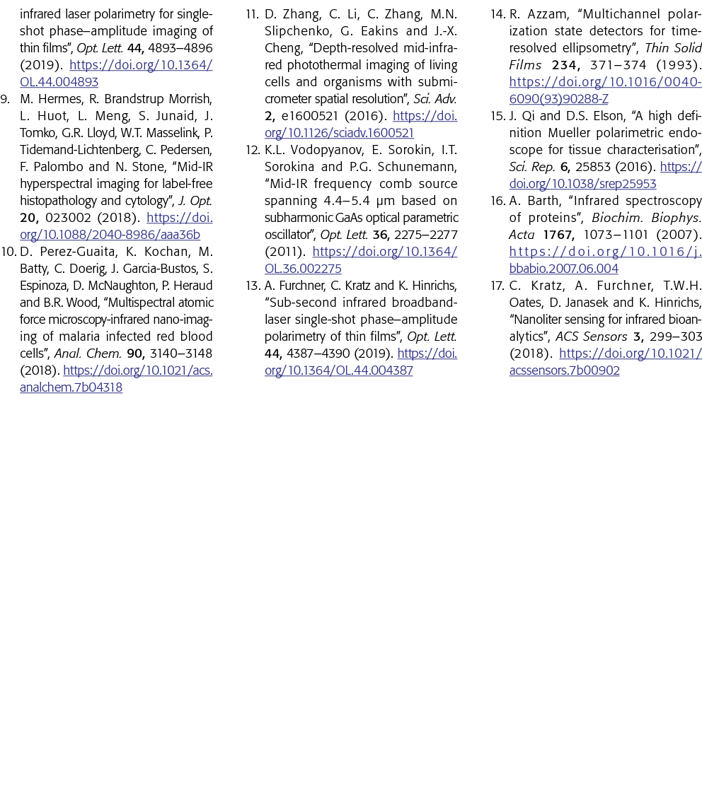 infrared laser polarimetry for single-shot phase amplitude imaging of thin films , Opt  Lett  44, 4893 4896 (2019)  h   