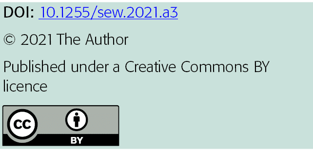 DOI: 10 1255 sew 2021 a3   2021 The Author Published under a Creative Commons BY licence  