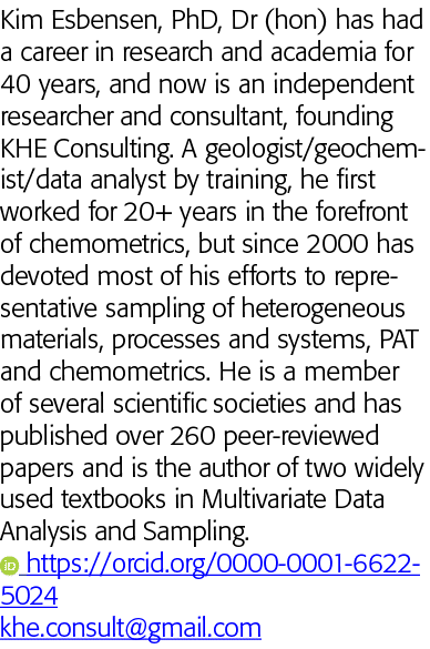 Kim Esbensen, PhD, Dr (hon) has had a career in research and academia for 40 years, and now is an independent researc   