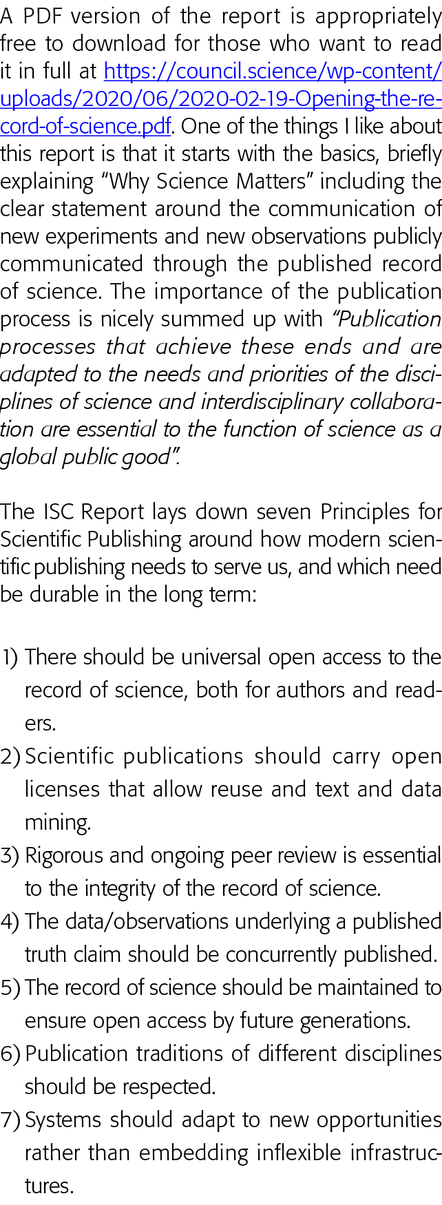 A PDF version of the report is appropriately free to download for those who want to read it in full at https:  counci   